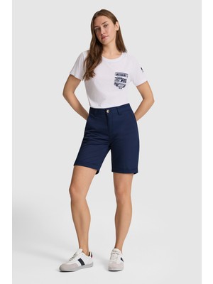 U.s. Polo Assn. Kadın Lacivert Şort / Bermuda 50321910-VR033