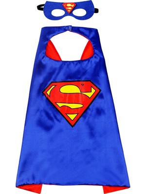 Skygo Superman Engers Pelerin + Maske Kostüm Seti 70X70 cm