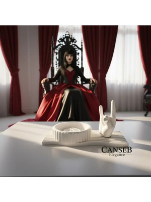 Canseb Elegance 3'lü Gothic Decor Duo Set Premium Set - Dekoratif Set - Pinterest - Bohem - Iskandinav Tarzı - Vazo - Dekoratif Vazo - Obje - Biblo - Heykel - Hediyelik - Dekor Obje