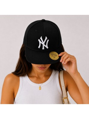 Gülümser Shop Siyah Hip Hop Snapback Ayarlanabilir Düz Siperlik Nakışlı Şapka