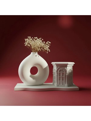 Canseb Elegance 3'lü Modern Set - Ekonomik Seri - Decor - Pinterest - Bohem - Iskandinav Tarzı - Vazo - Dekoratif Vazo - Obje - Biblo - Heykel - Hediyelik - Dekor Obje