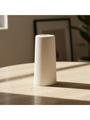 Canseb Elegance 10CM - Premium - Dikey Çizgili Vazo - Modern - Iskandinav Esintisi