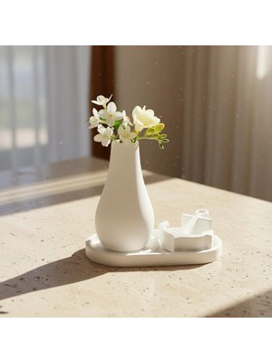 Canseb Elegance 3lü Denizci Çapalı Vazo Seti & Hediyelik Premium Set