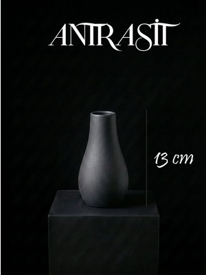 Canseb Elegance Premium - Kendinden Kokulu - 13CM Boyunda - Dekoratif Kuru Çiçek Vazosu - El Boyaması Işçilik