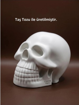 Canseb Elegance 10CM Kuru Kafa Heykeli - Dekoratif Obje Biblo