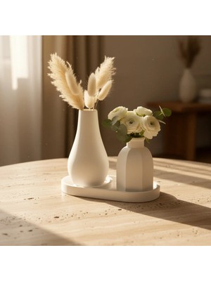 Canseb Elegance 3'lü Lüks Vazo Seti Premium Set - Dekoratif Set - Pinterest - Bohem - Iskandinav Tarzı - Vazo - Dekoratif Vazo - Obje - Biblo - Heykel - Hediyelik - Dekor Obje