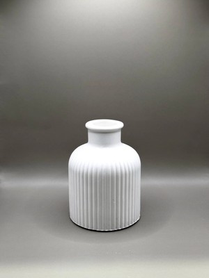 Canseb Elegance Iskandinav Dekoratif Vazo - 10CM Boyunda - Alçı Vazo - Kuru Çiçek Için
