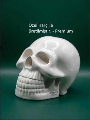 Canseb Elegance 10CM Kuru Kafa Heykeli - Dekoratif Obje Biblo