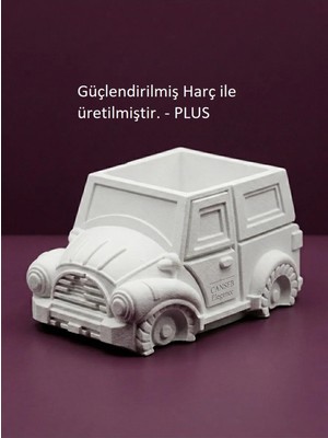 Canseb Elegance 9cm Klasik Araba Saksı & Kalemlik Dekoratif Obje