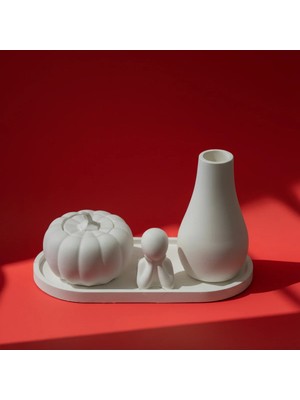 Canseb Elegance 4'lü Mini Dekor ve Kutu, Vazo Set - Ekonomik Seri - Decor - Pinterest - Bohem - Iskandinav Tarzı - Vazo - Dekoratif Vazo - Obje - Biblo - Heykel - Hediyelik - Dekor Obje