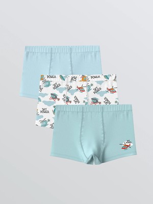Lc Waikiki Yeni Sezon Baskılı Erkek Bebek 3'lü Boxer