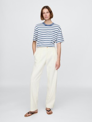 Gap Erkek Kırık Beyaz Gap × Dôen Pileli Denim Pantolon