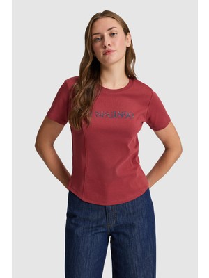 U.s. Polo Assn. Kadın Vişne Tişört 50323462-VR223