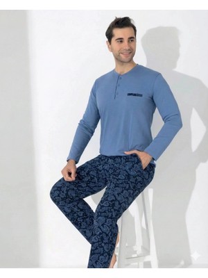 Çamaşır Kenti Boyraz 0403 Erkek Uzun Kol Pijama Takımı