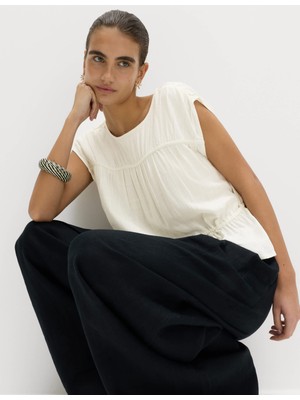 Marks & Spencer Keten Karışımlı Bluz