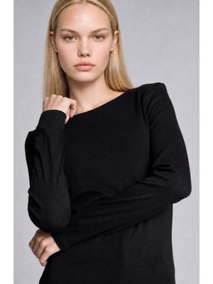 DeFacto Slim Fit Bisiklet Yaka Basic Düz Modal Uzun Kollu Tişört I0335AX26AU