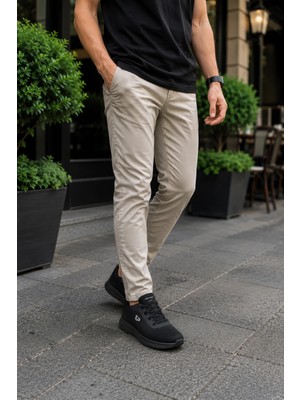 In Step Aurelio Kıng Paolo Günlük Siyah Yürüyüş Ayakkabısı Hafif Nefes Alabilen Bağcıklı Rahat Sneaker