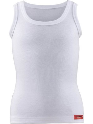 BlackSpade 9264  Çocuk Termal Atlet Beyaz