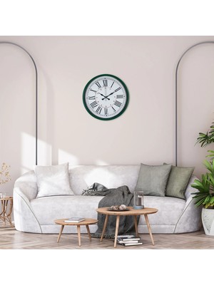 Dinç Store 44 Yeşil 36 cm Modern Şık Duvar Saati