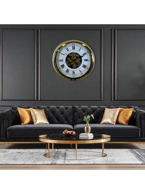 Dinç Store 44 Aurelius Gold 60 cm Çarklı Duvar Saati