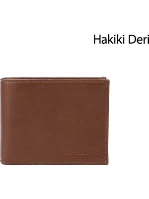 Gönderi(r) Erkek Taba  Hakiki Deri Yatay Cüzdan