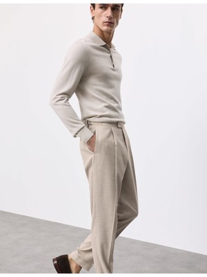 Marks & Spencer Autograph Keten Karışımlı Pantolon