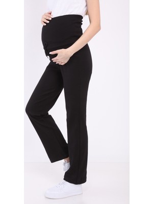 Luvmabelly MYRA8500 Beli Ayarlanabilir Hamile Günlük Ev Pantolonu -Siyah