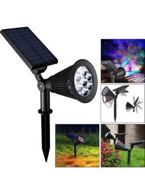 Navex LED Çim Solar Ampul 7W Beyaz Saplamalı Tak Kullan 14X9X30CM