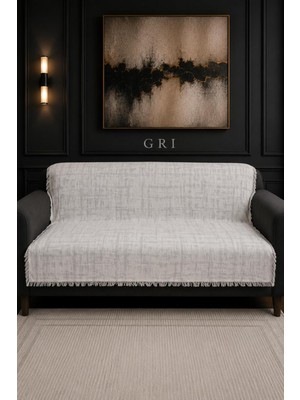 Hig Store Labi Koltuk Örtüsü %100 Pamuklu Saçaklı Çift Taraflı 170X210 Ebat Bohem Koltuk Çekyat Berjer Örtüsü Oturma ve Sırt Bölgesi