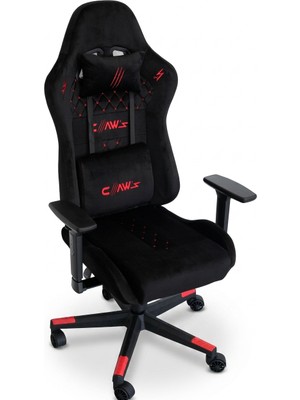  Claw's Z14 Özel Dokuma Terletme Yapmaz Kadife Kumaş- Ergosupport Kadife Bel & Baş Yastığı - 3D Kolçak - Çelik & Ahşap Iskeletli Premium Oyuncu Koltuğu