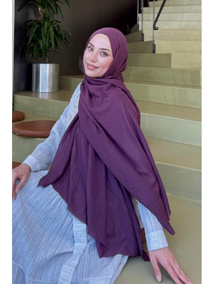 Lamelif Organic Premium Şal Mürdüm