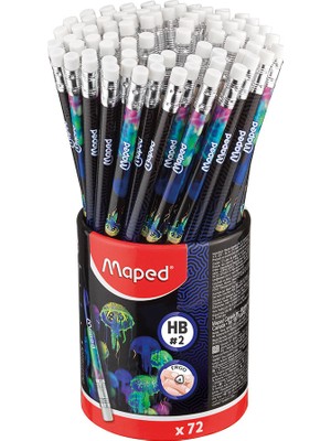 Maped Black Pep's Deepsea Paradise Silgili Kurşun Kalem Hb 851810