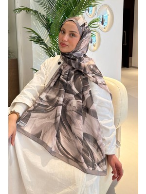 Lamelif Brush Desen Soft Şal Toprak