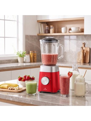 Emsan Multiblend Smoothie Blender Red