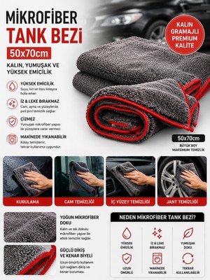Mis Gibi Misgibi Mega Emici Mikrofiber Tank Bezi 50X70 cm Profesyonel Temizlik Bezi