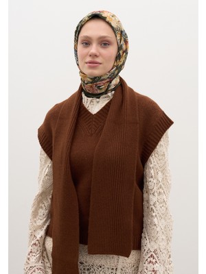 Fresh Scarfs Judith Desen Pamuklu Viskon Eşarp Haki