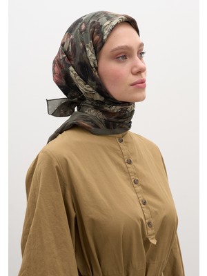 Fresh Scarfs Rosine Desen Pamuklu Viskon Eşarp Çağla
