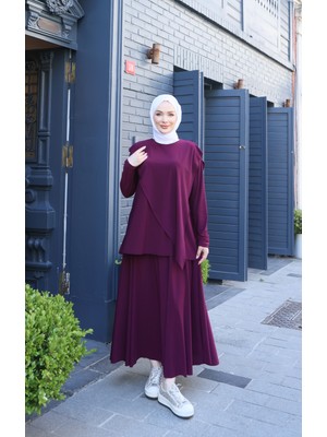 Nisum Moda Asimetrik Sandy Etekli Takım