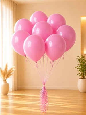 Balonevi Pembe Balon 10'Lu 12"