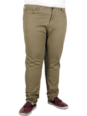 ModeXL Erkek Pantolon Keten Neptun Klasik 20902 Haki