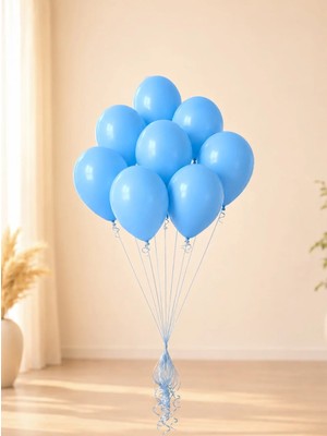 Açık Mavi Lateks Mini Balon 5 Inc 12 cm 100'LÜ