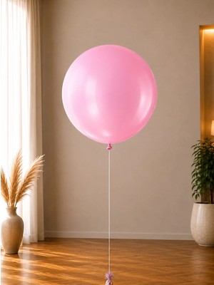 Jumbo Balon Pembe Parti Balonu 18 Inc 45  cm  25'li