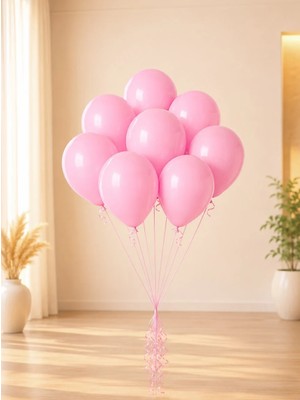 Açık Pembe Lateks Mini Balon 5 Inc 12 cm 100'LÜ