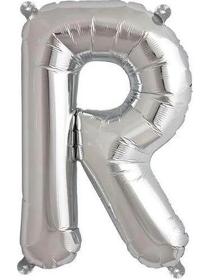 Parti Adresi Harf Folyo Balon R Harfi Gümüş Renk 100 Cm - 40"