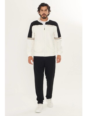 Trendhill Erkek Pamuklu Dik Yaka Eşofman Takımı SIYAH-9537