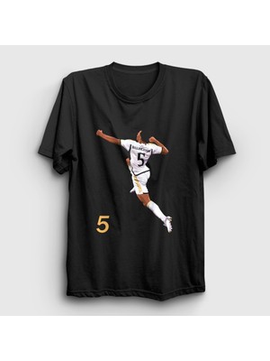 Presmono Unisex Siyah Jude Bellingham Goal Futbol T-Shirt