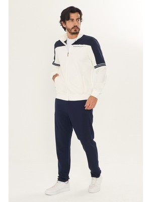Trendhill Erkek Pamuklu Dik Yaka Eşofman Takımı K.beyazı-Laci -9537