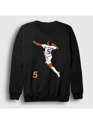 Presmono Unisex Siyah Jude Bellingham Goal Futbol Sweatshirt