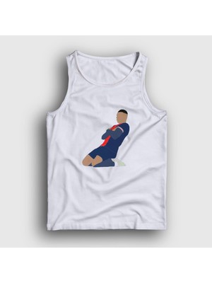 Presmono Unisex Beyaz Kylian Mbappe Goal Futbol Atlet