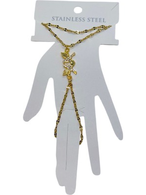 Nkie Jewels Altın Renk Kuş Çelik Şahmeran - 3554